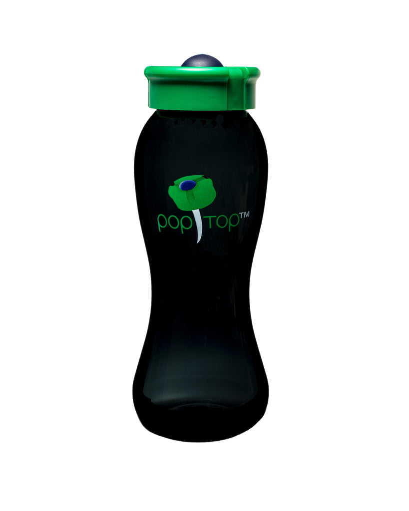 Green POP TOP Water Bottle